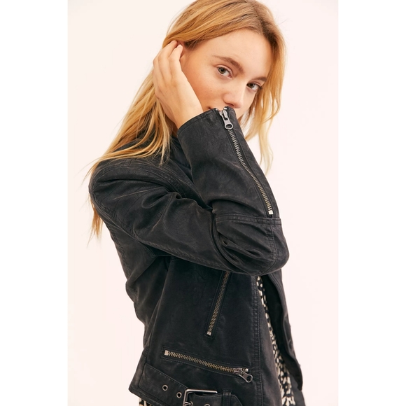 Free People Fenix black moto jacket - Picture 5 of 13